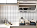 Black Grid 3D Adhesive Wallpaper 3D Wall Stickers Waterproof For Kitchen