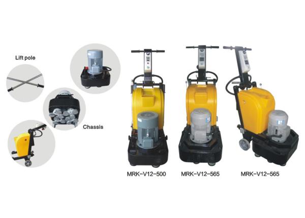 Quality 12 Heads Granite Floor Polishing Grinding Machine With Magnetic Discs for sale