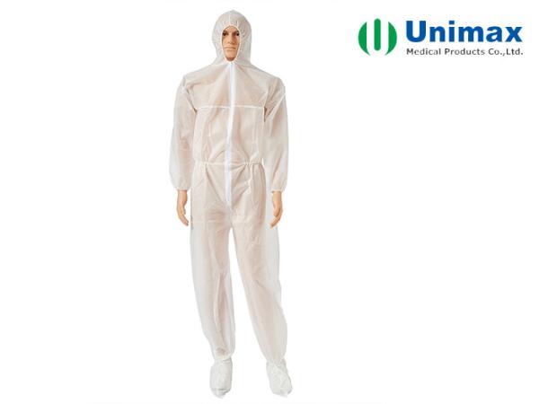 Buy cheap Unimax Medical PP Coated PE Disposable Protective Coveralls from wholesalers