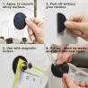 Buy cheap Magnet Removable Ferrous Nano Gel Pads Round Shape DIY Self Adhesive from wholesalers