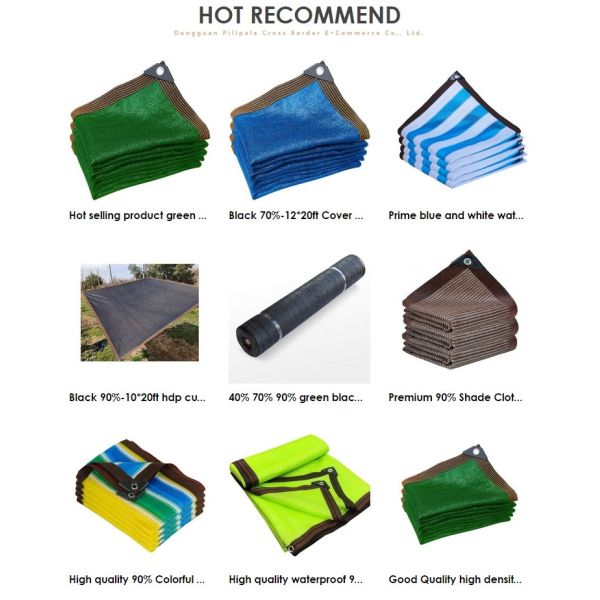 90% Reinforced Grommets Greenhouse Shade Cloth For Pool Patio