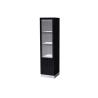 Buy cheap Timber Veneered MDF Cabinet with LED Lighting and an Entire Swinging Glass Door from wholesalers