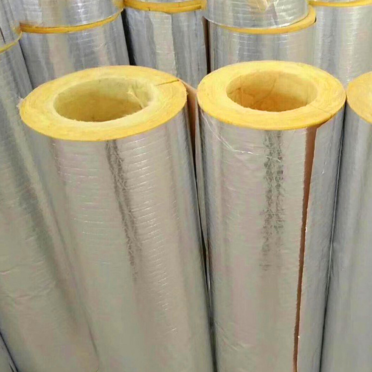 Steam Pipeline Heat Insulation Tube Glass Wool For Cold And Hot Water Equipment