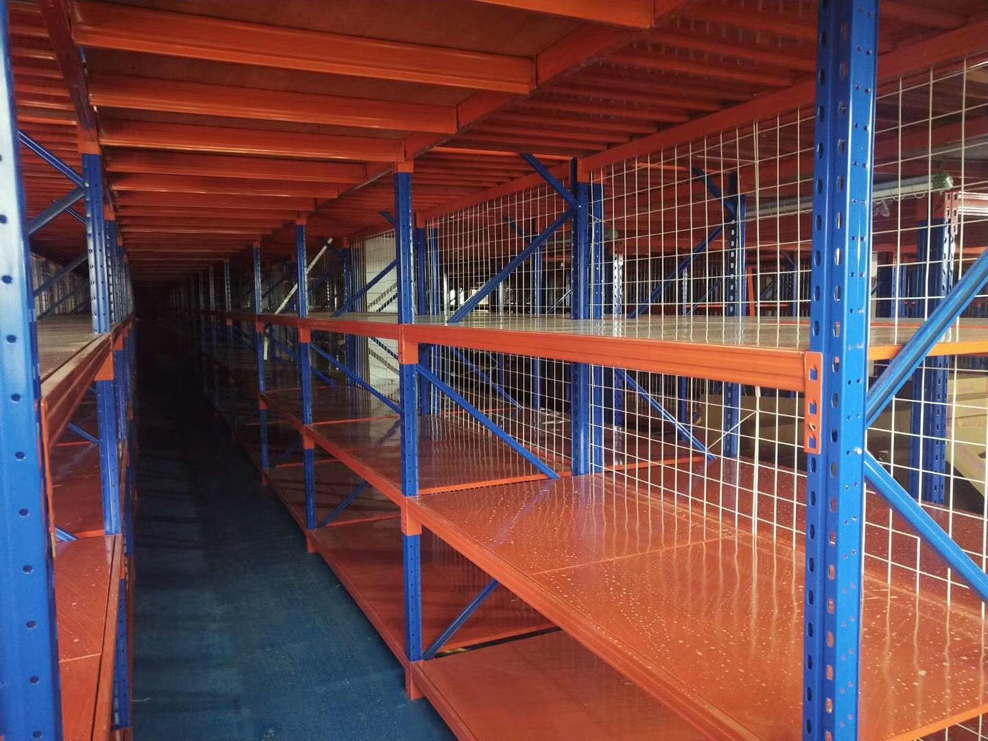 SGS Steel Beam Mezzanine Rack 4500kg Steel Mezzanine Floor Construction