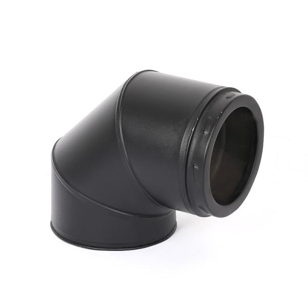 Tee Fitting Black Chimney Pipe Components EN1856-1 Standard Stainless Steel