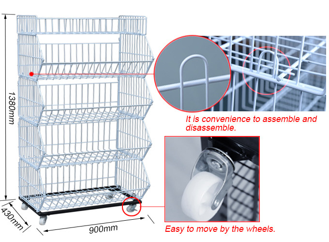 Candy Bread Biscuit Potato Chip Stand Snack Metal Display Racks