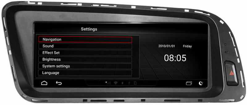 Ouchuangbo media player GPS radio for Audi Q5 2009-2015 support BT MP3 mirror link android 8.0 OS 4+32