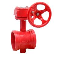 Buy cheap Rubber Seated DN1200 150Lbs Grooved Ends Ductile Iron Butterfly Valves product