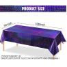 Buy cheap Laser Rainbow Theme Party Tablecloth Aluminum Film Birthday Wedding Party Decoration Disposable Tablecloth Decoration from wholesalers