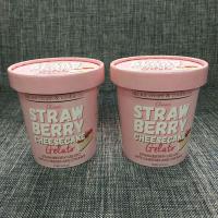 Buy cheap Custom Printed Paper Ice Cream Cups Disposable 16oz Food Grade Flexo Offset product