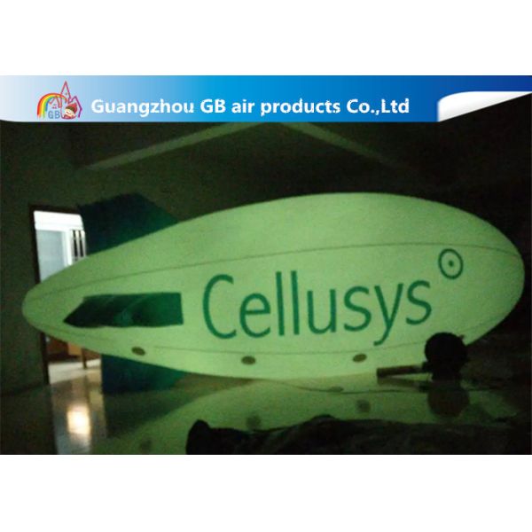 Buy cheap Commercial Inflatable Helium Balloons , Giant Helium Blimp With LED Light from wholesalers