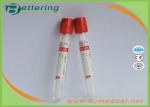 Vacuum Blood Sample Collection Tubes , Red Top Blood Tube For Clinical Blood
