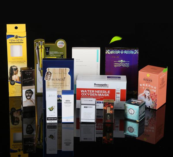 White cardboard craft paper perfume aromatic water Essential oil Colorful box