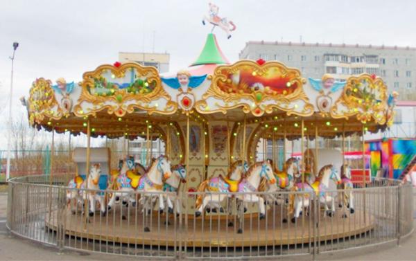 Buy cheap Musical Merry Go Round Carousel 24 Riders Cabinet With Control Switch from wholesalers