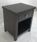 1-Drawer antique wood finish bed side table,wooden night stand for hotel bedroom