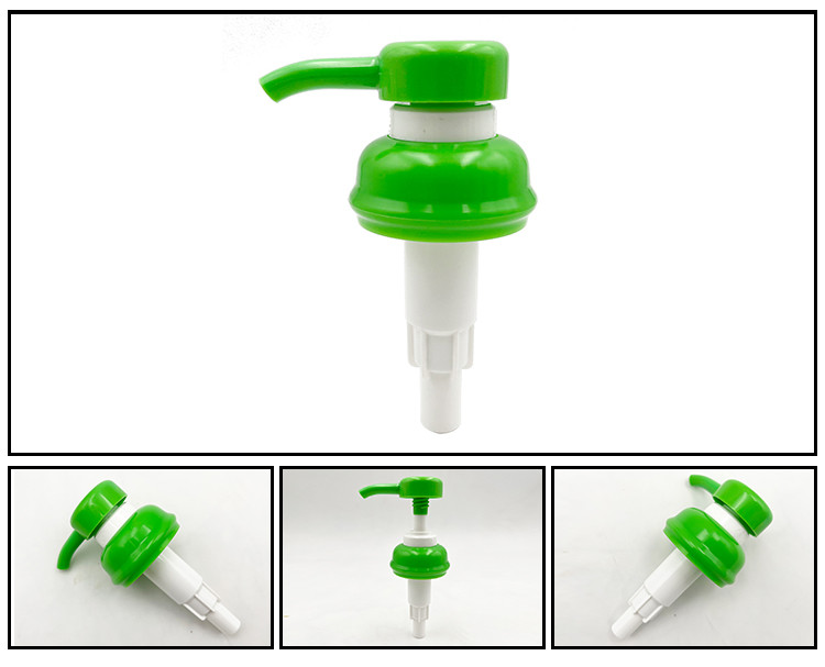 Shampoo Packaging Plastic Lotion Pump With Aluminum Collar Size 28/410