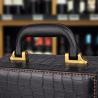 Buy cheap Handmade Premium Leather Wine Box With Wine Accessory Wine Carrier Case from wholesalers