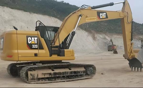 Buy cheap Yellow Used Cat320 Excavator 1.19m³ Bucket capacity 22000KG Second Hand Digger from wholesalers
