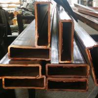 Buy cheap TU1 TU2 Copper Pipe Hair Line Brush Mirror Square Copper Tube product