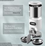 Dog Feeding Stainless Steel Pet Food Dispenser With Two Way Splitter