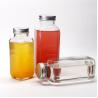 Buy cheap French Square Airtight Juice Bottles Glass Bottles For Juice Packaging 8oz 2oz 16oz from wholesalers