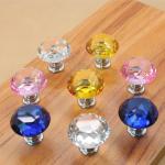 Crystal Door Knobs Cabinet Pulls Drawer Furniture Handles Hardware