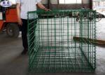 Galfan Finishing Welded Gabion Box / Pvc Coated Gabion Box Customized Size