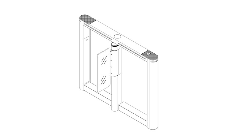 Stainless Steel Security Access Supermarket Entrance Turnstile 600mm