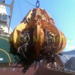 Bulk Heavy Duty Cargo Orange Peel Grab Bucket Electric Hydraulic