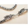 Buy cheap Mens Retro Vintage Dragon Sterling Silver Chain Necklace 24 inches (041558) from wholesalers