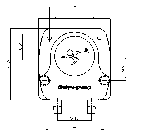 JY15 cheap simple peristaltic pump head for green house spray