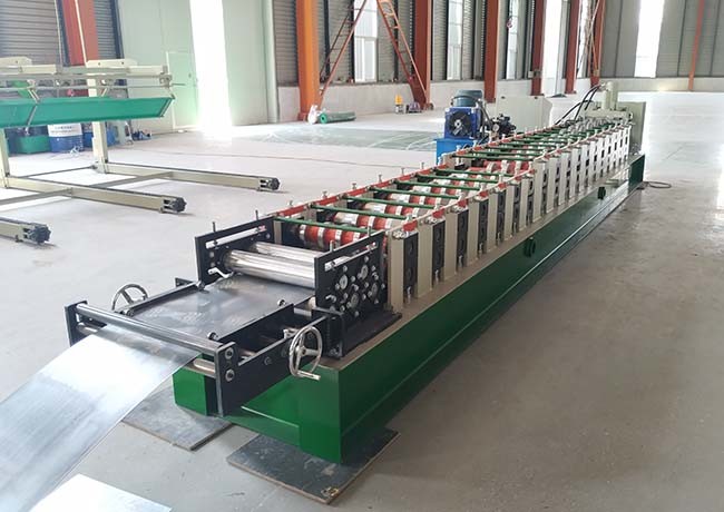 Color Steel Plate Downspout Roll Forming Machine Main Structure 300 H Steel