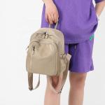Fashion Vintage Nylon Shoulder Backpack Travel Rucksack Sling Notebook Bag For