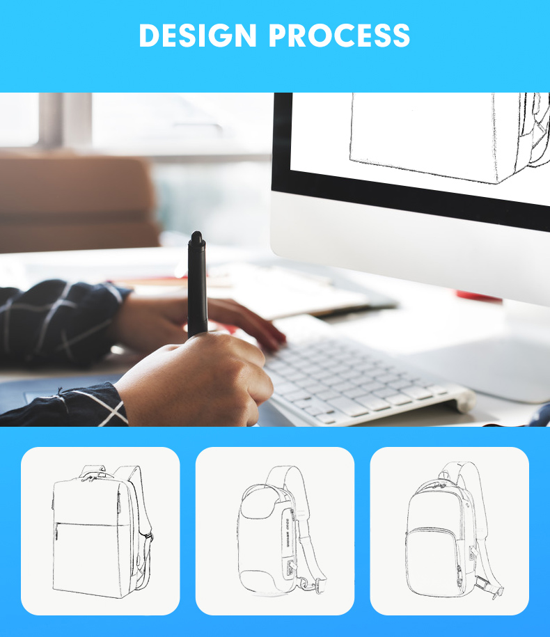 Soft Handle Water Resistant Computer Backpack OEM/ODM Accepable