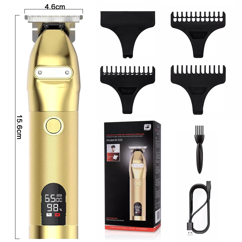 Convenient Gold Cutting Tools Men Professional Electric Trimmer Rechargeable