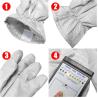 Buy cheap White Thickening ESD Anti Static Heat Resistant Gloves 5mm Grid Style from wholesalers