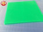 ShockProof 200GSM Green Corrugated Plastic Sheets Eco Friendly