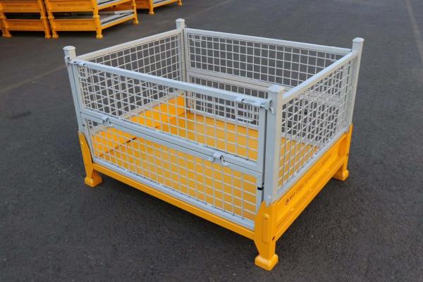 Buy cheap Customized Warehouse Storage Steel Pallet Box Storage Metal Pallet Bins from wholesalers