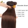 Buy cheap 4# Color Chocolate Brown Straight Bundle Human Hair Bundles Weft from wholesalers