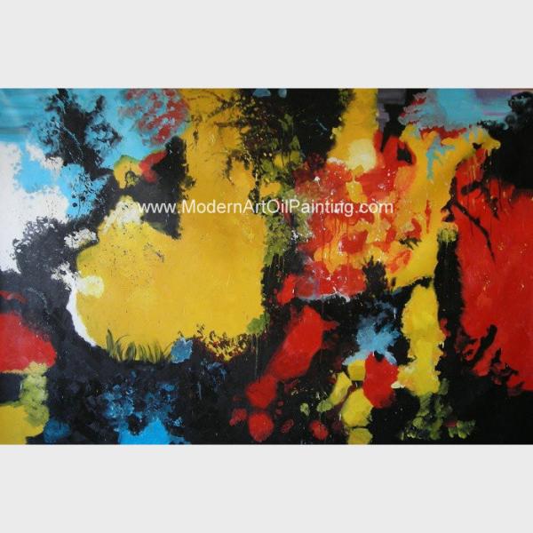 Buy cheap Abstract Acrylic Painting The Fire / Contemporary Canvas Wall Art Framed On Canvas from wholesalers