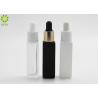 Buy cheap Cosmetic Custom 10 Ml Essential Oil Bottles White Black Frosted Square from wholesalers