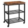 Buy cheap Small Trolley Cart for Sale, Industrial Wooden Rolling Cart, Rolling Cart for Kitchen, Kitchen Bar Cart, LRC75BX from wholesalers