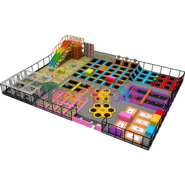 Buy cheap Reliable Indoor Commercial Trampoline Equipment 15FT Indoor Play Area With Trampoline from wholesalers