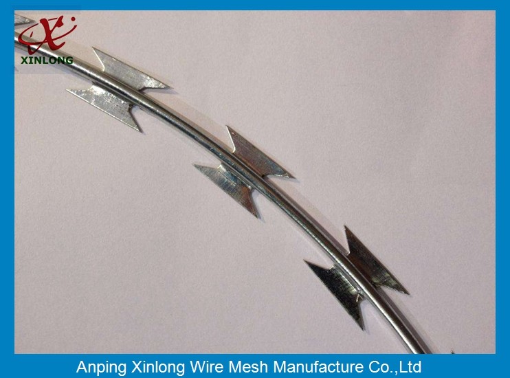 CBT BTO Razor Security Barbed Wire for Railway and Lawn with Single / Cross Coil