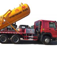 Buy cheap Euro 3 336hp Used Howo 6*4 Vacuum Truck 10 Cbm Sewage Suction Truck In Good product
