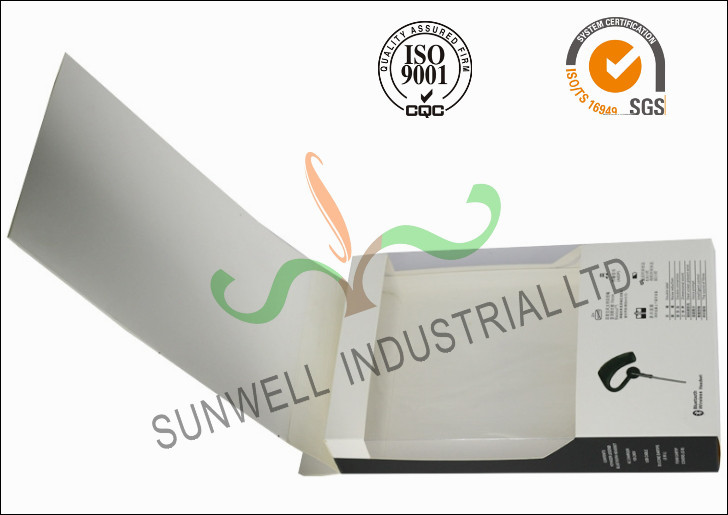 Smart Headset Paper Packaging Box , Foldable Cardboard Boxes Packaging