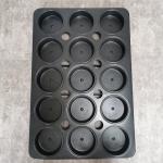 15 Cavity 1.0mm Thickness PTFE Steel Cake Pan , Stainless Steel Cookie Tray