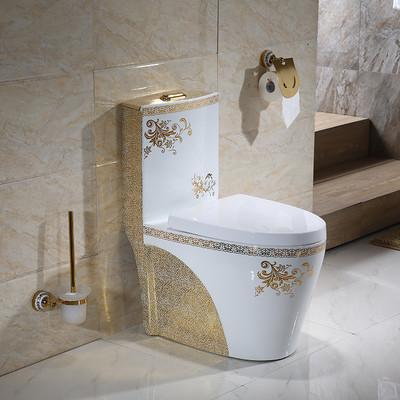 Buy cheap Modern Golden Classic Shape Single Piece Toilet 3L 6L Dual Flush from wholesalers