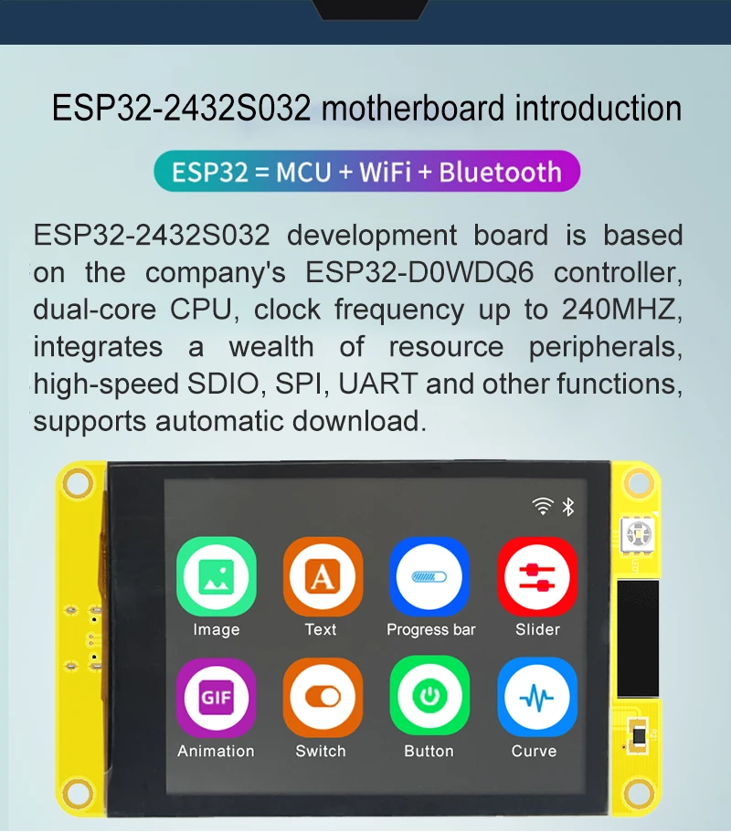 3.2 Inch TFT Display Module With 5V Operating Voltage Power Consumption About 140mA