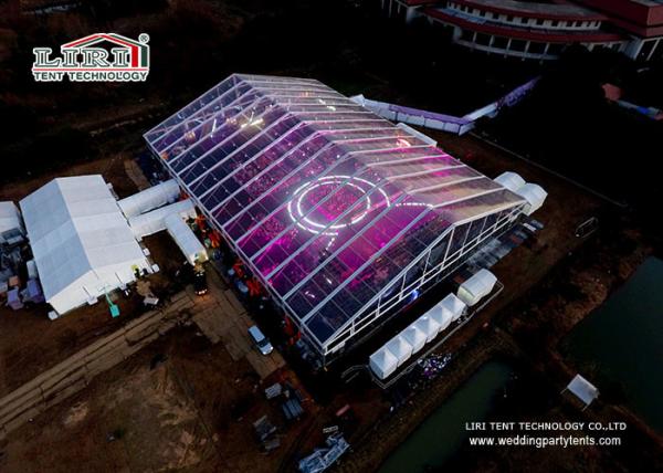 Buy cheap Clear 50m Span Distance Large Event Tent For Annual Conference , Ceremony , Wedding from wholesalers